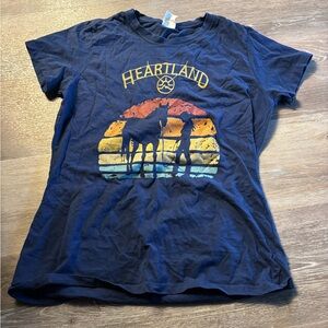 Women's Navy Heartland Graphic Tee